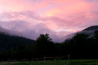 Pink Fog Sunset at Catatunk Farm